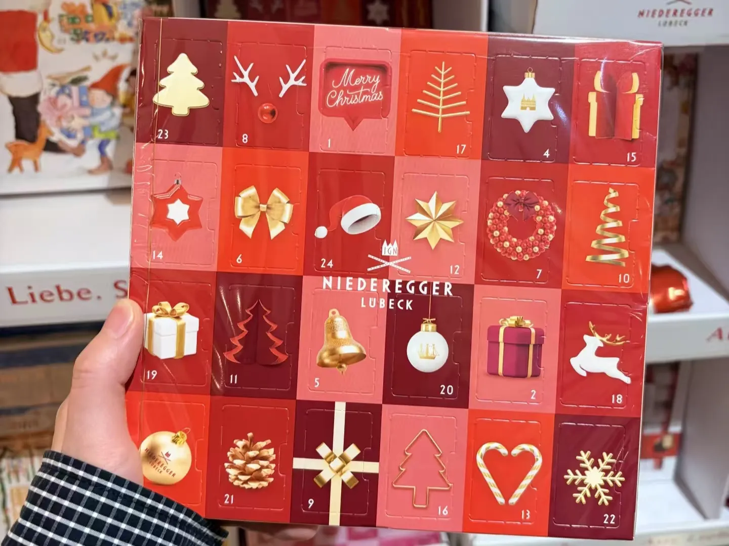 Nilai unik saka kertas hadiah Natal kothak wuta