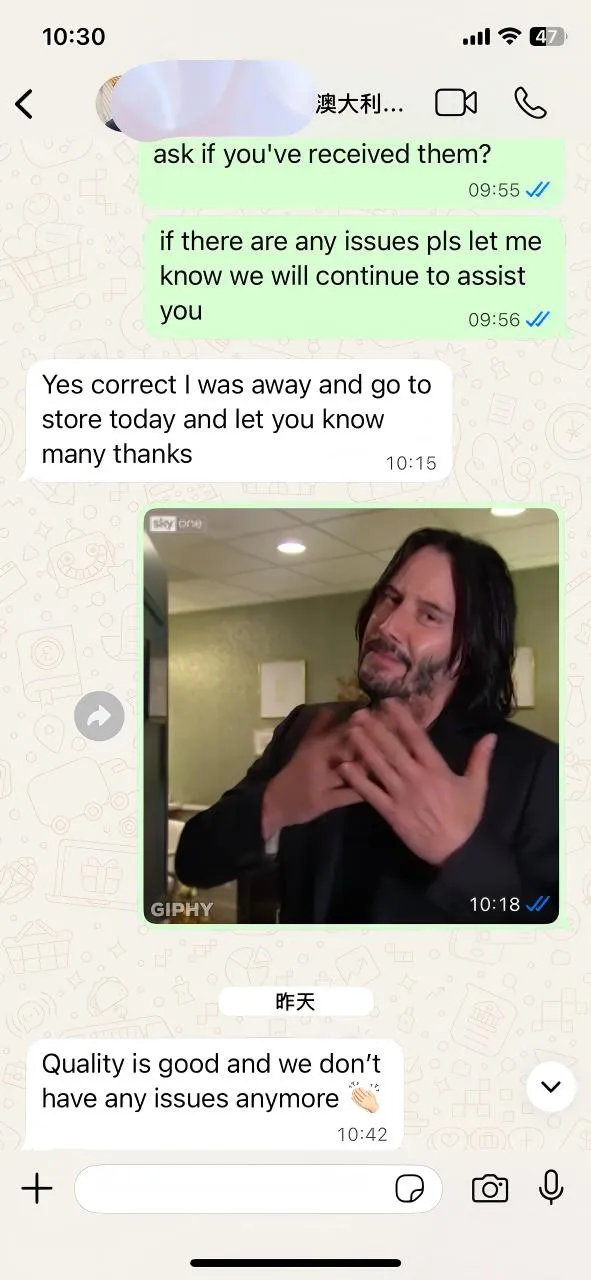 Umpan balik saka Klien Australia: Kualitas minangka Komunikasi Paling Apik